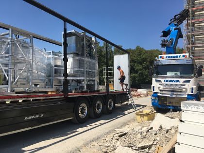 Unser MBC 5000 - Lieferung von Italien direkt auf die Baustelle