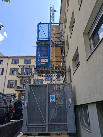 Zürich / Fassadenaufzug MBA 1000 - mieten
