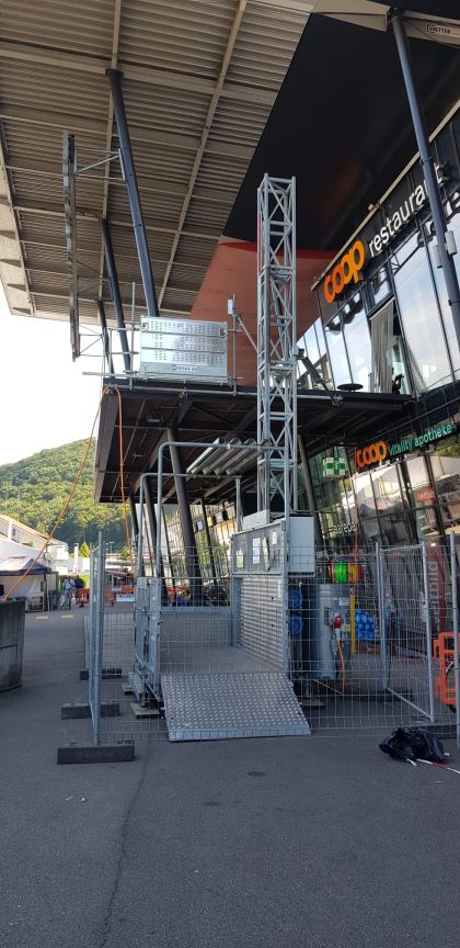 Würenlingen, Aargau / Provisorischer Lift MBC 1500 - mieten 